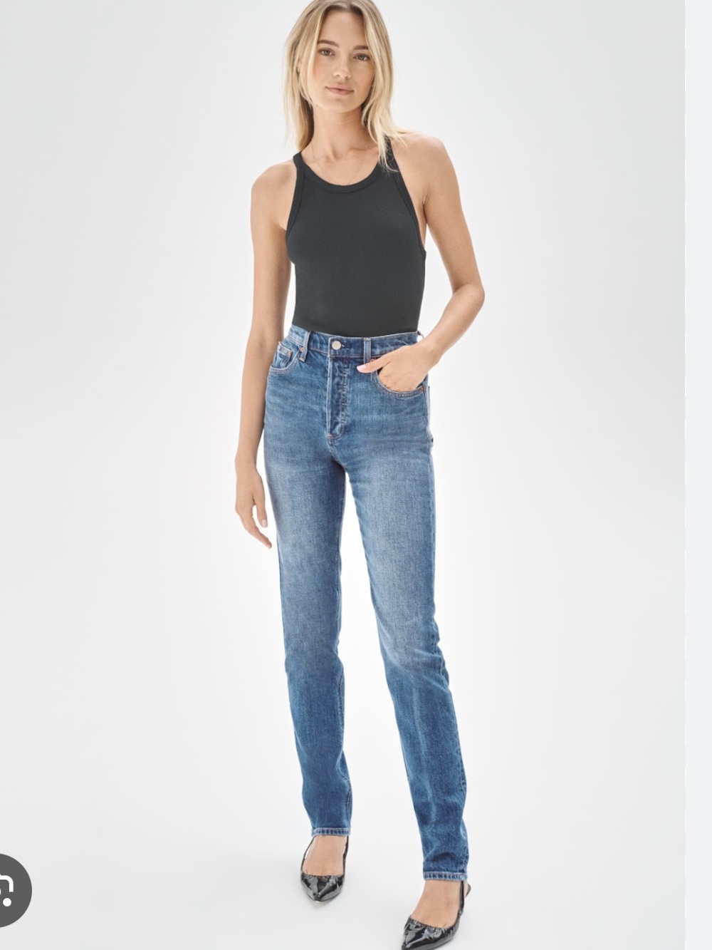 Aritzia Denim Forum The Yoko High Rise Slim Jeans